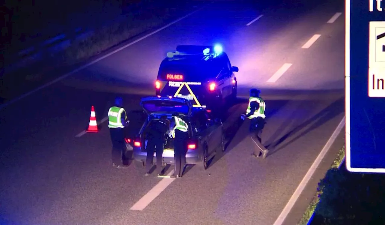 Verdacht auf Kidnapping: Polizei stoppt Audi auf Autobahn