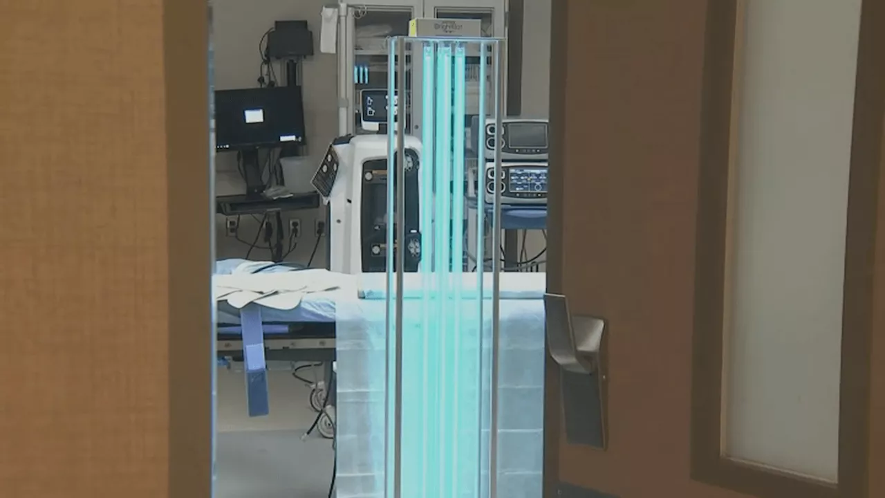 Man who created portable disinfecting machine during pandemic gives back to hospital