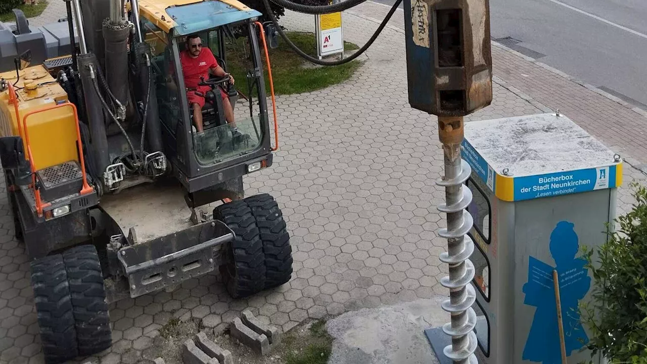 Bohrungen vor der Post sorgen für Rätselraten in Neunkirchen