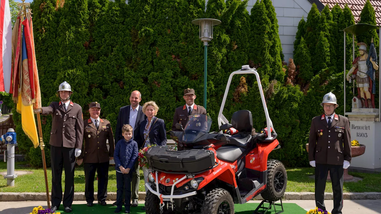 Die FF Leopoldsdorf ist nun am Quad unterwegs