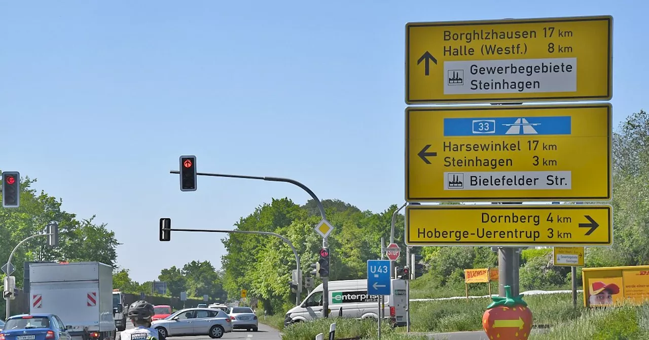 Kurioser Fehler auf Verkehrsschild im Kreis Gütersloh sorgt für Verwunderung