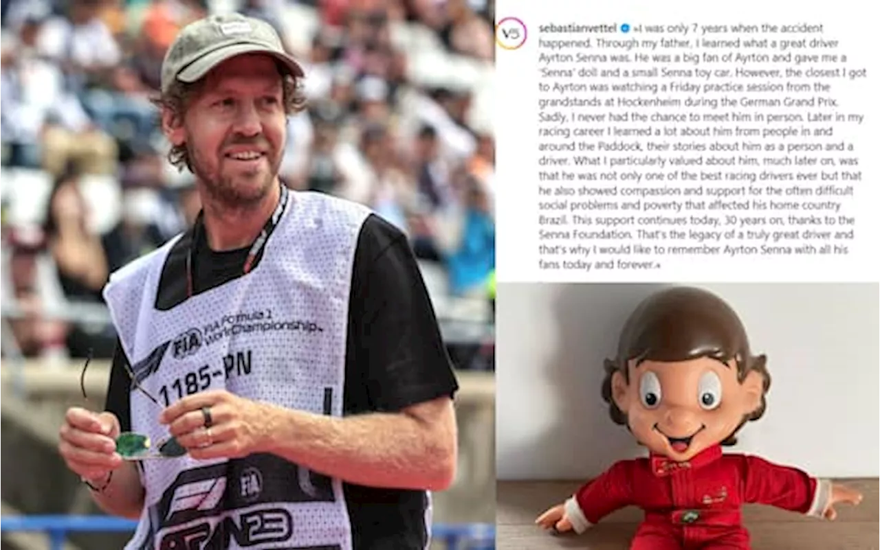 Vettel, la lettera per ricordare Senna: 'Avrei voluto conoscerti, tu grande oltre la F1'