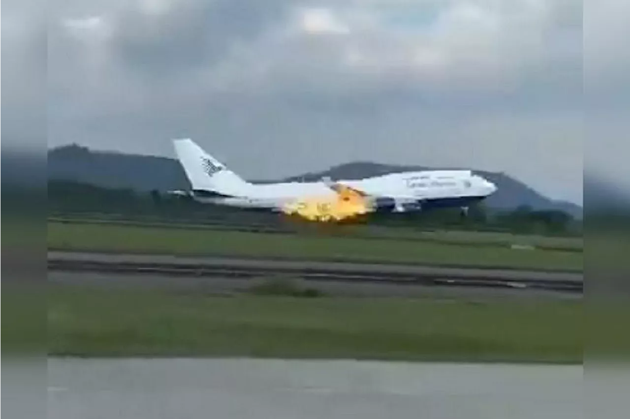 Garuda Indonesia flight turns back and makes emergency landing after engine fire