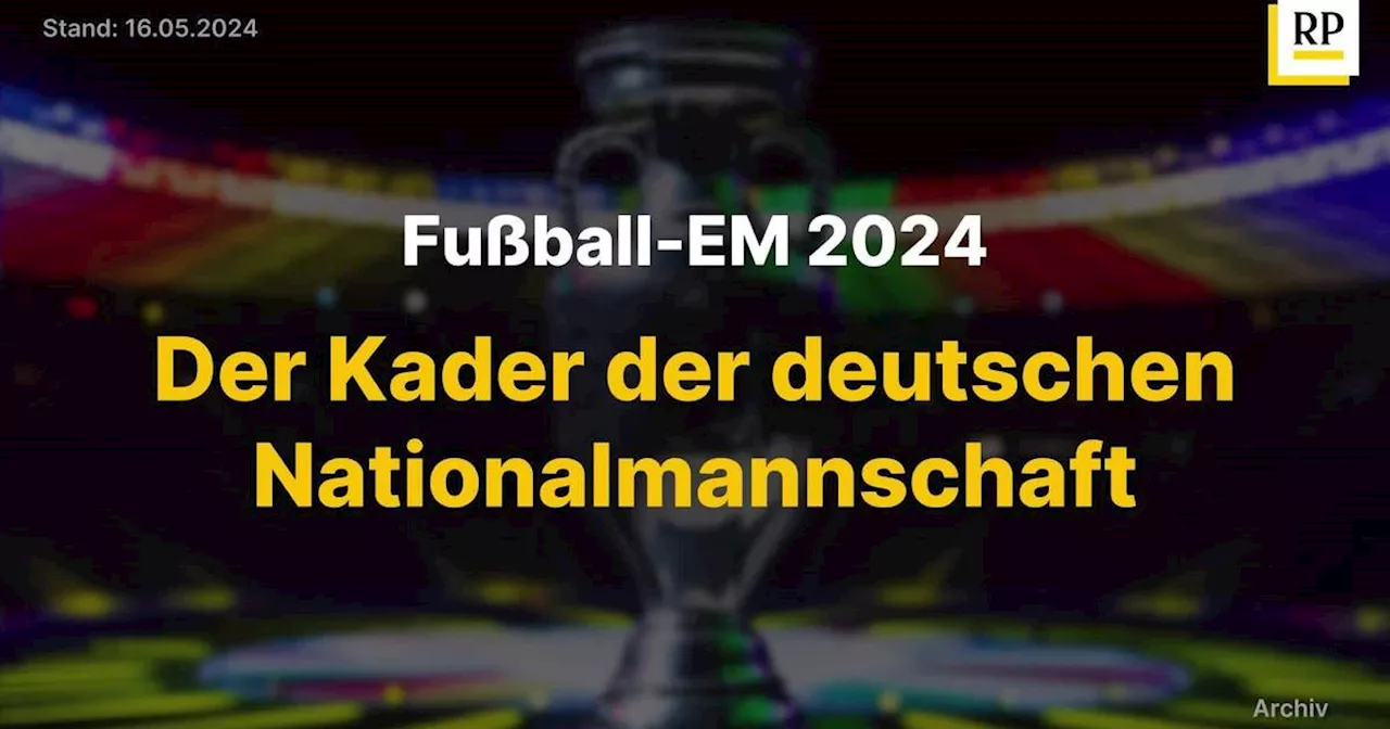 Video: Fußball-EM 2024: Das ist der Kader der deutschen Nationalmannschaft um Trainer Julian Nagelsmann