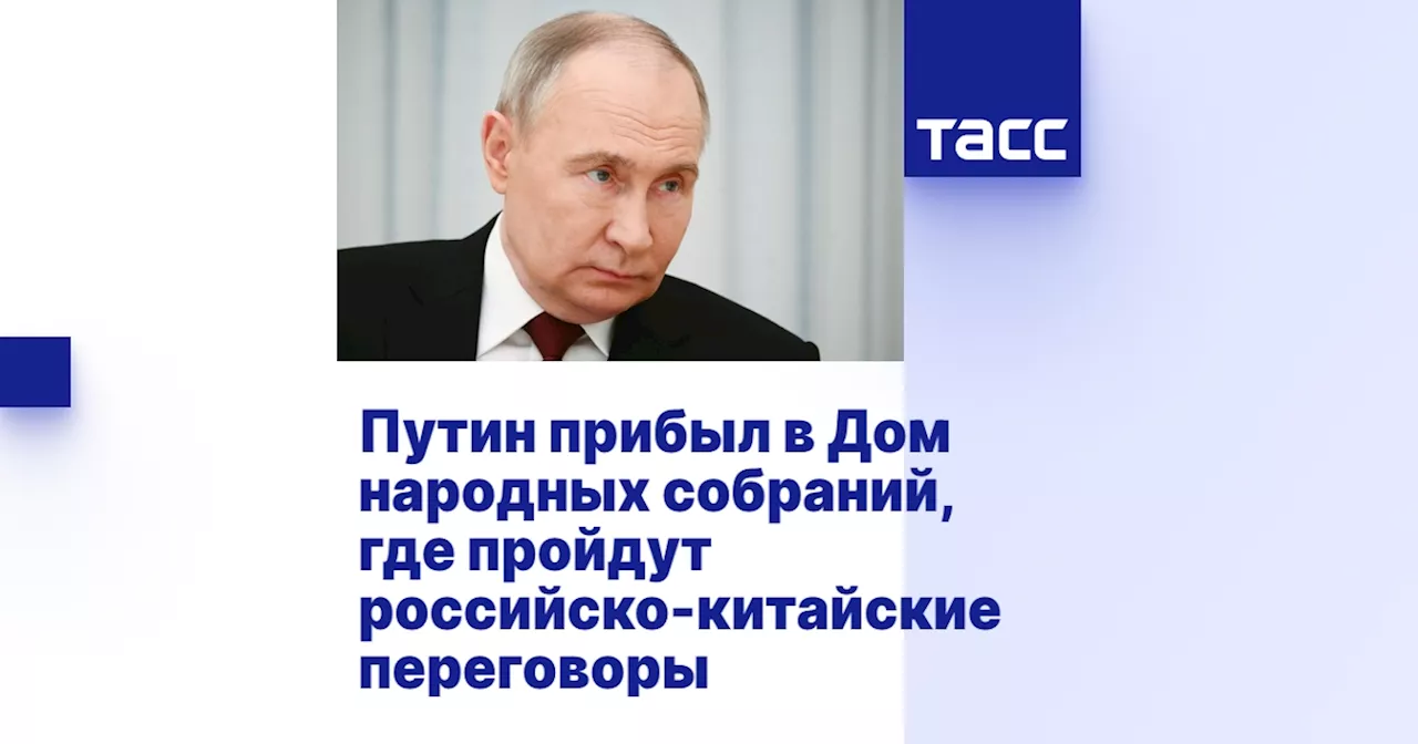 Путин прибыл в Дом народных собраний, где пройдут российско-китайские переговоры