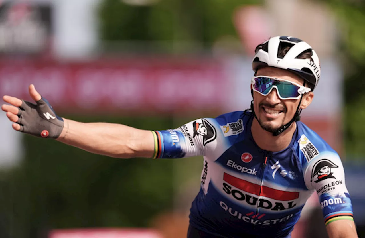 'Fighter' Alaphilippe back winning in Giro 12th stage, Pogacar holds lead