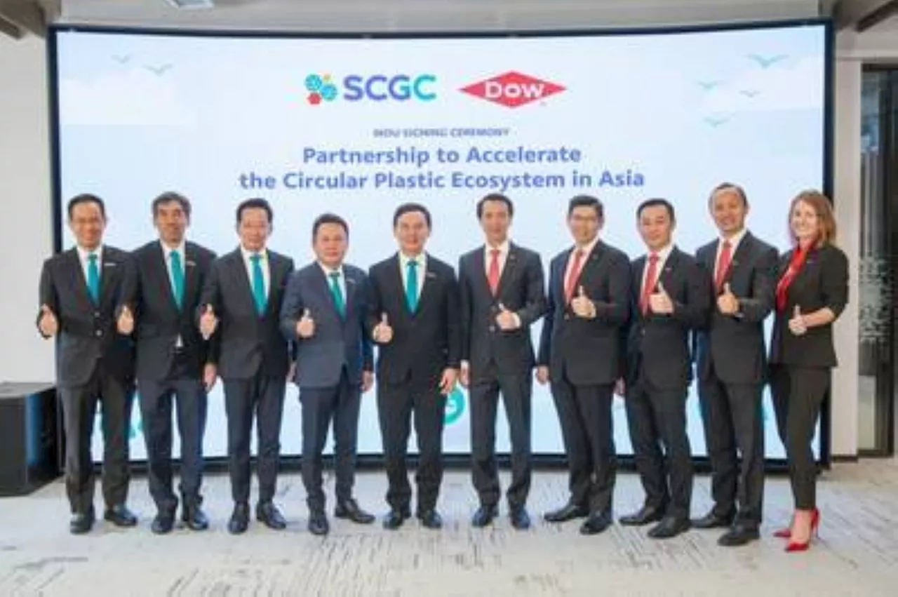 Dow and SCGC sign MOU for a first-of-its kind partnership to transform 200KTA of plastic waste into circular products