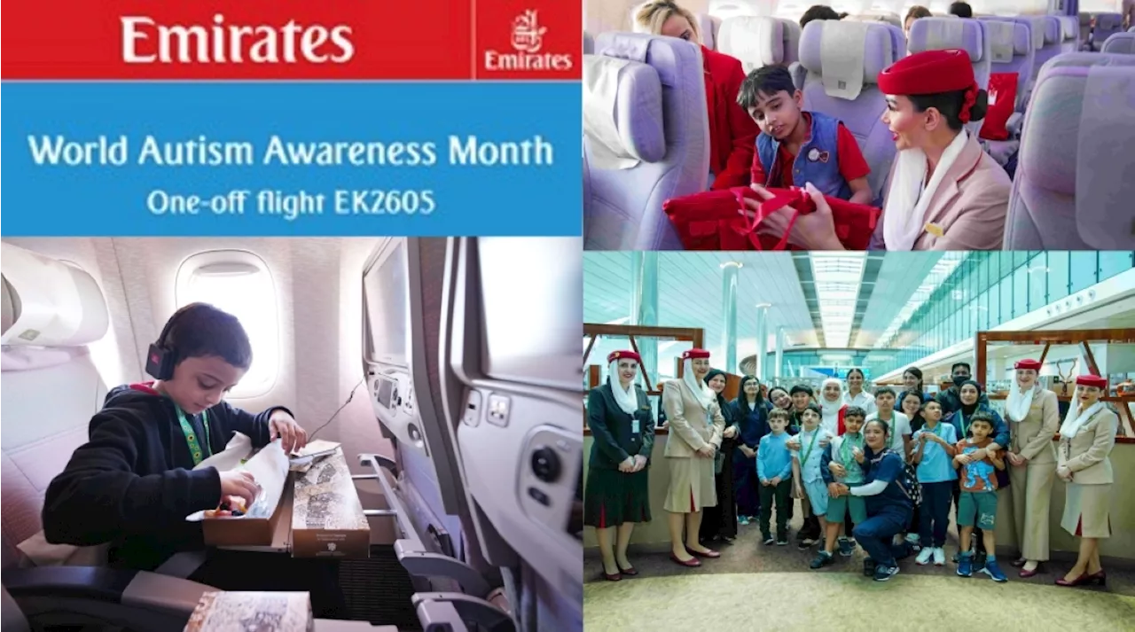 Emirates arranges autism familiarization flight and travel rehearsal