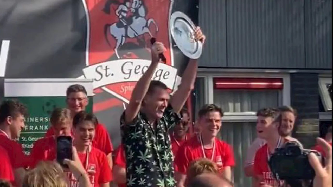 Referee banned for LIFE for celebrating team’s title win after giving four red cards and 15 minutes of i...