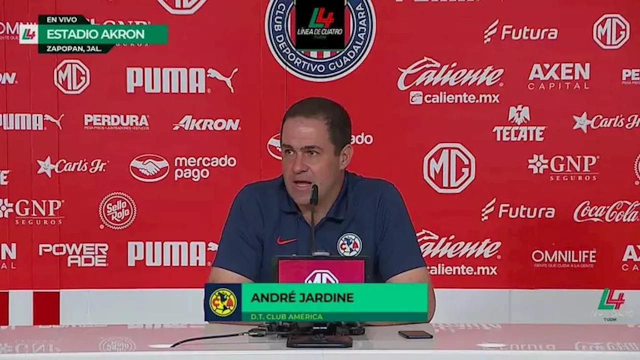 André Jardine afirma que América controló a Chivas y no sufrió en la Ida de Semifinales