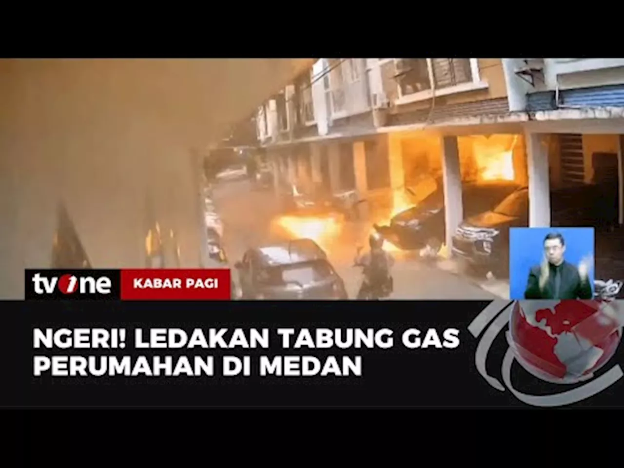 Detik-detik Ledakan Tabung Gas di Kota Medan