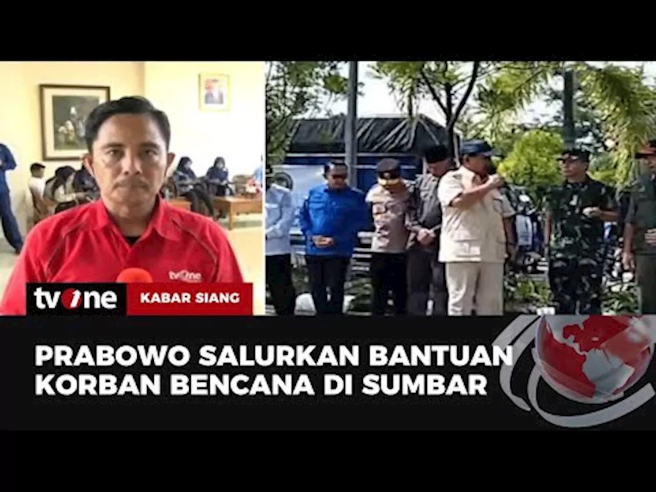 Menhan Prabowo Salurkan Bantuan Korban Banjir Bandang Sumbar