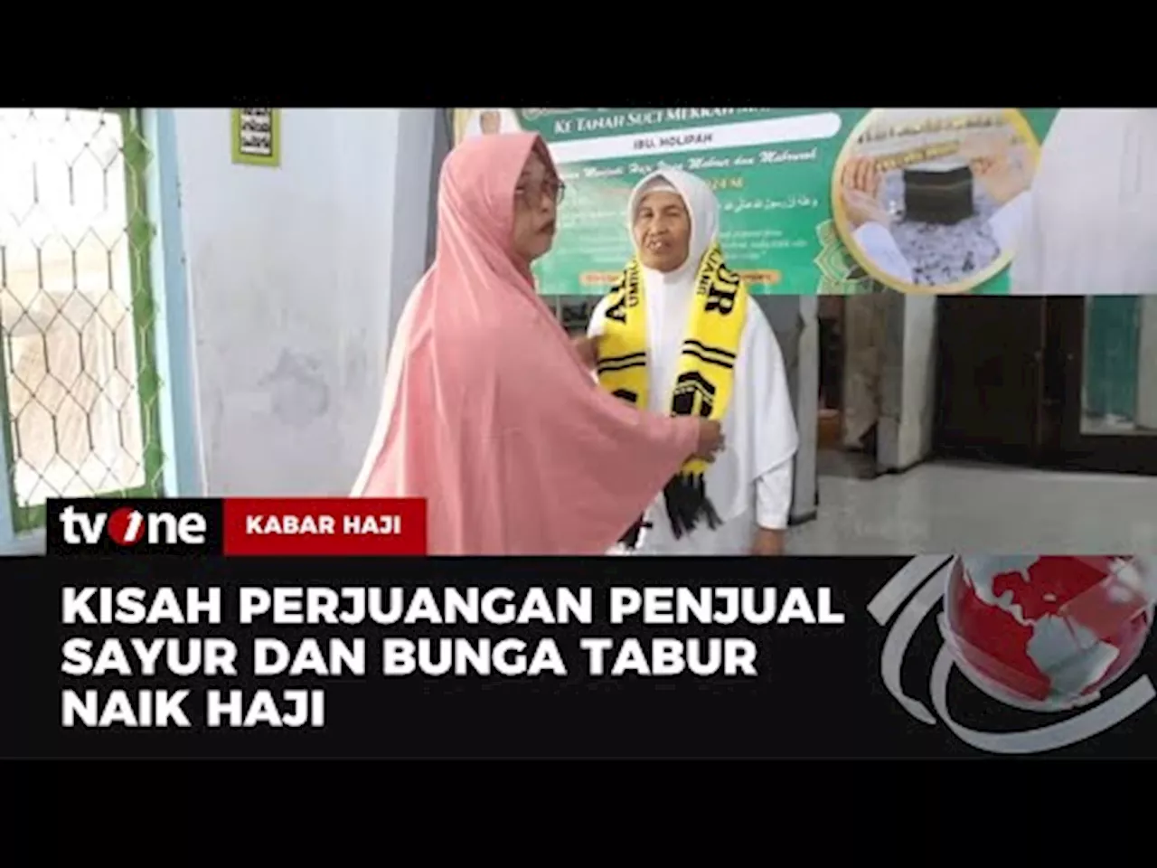 Nenek Penjual Sayur dan Bunga Tabur Naik Haji