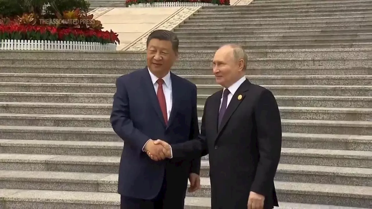 Xi welcomes Putin at official ceremony as Russian president begins state visit to China