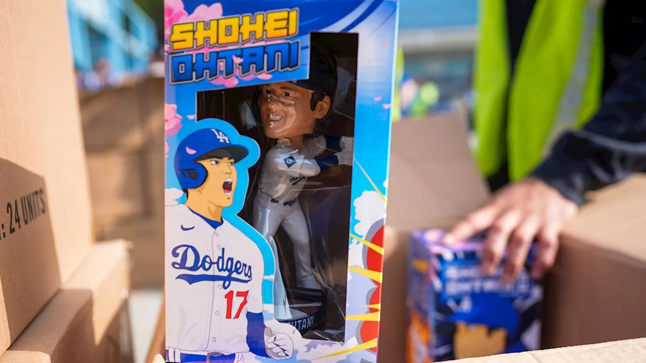 Dodgers' first Shohei Ohtani bobblehead giveaway creates 'a stir' and snarls stadium traffic