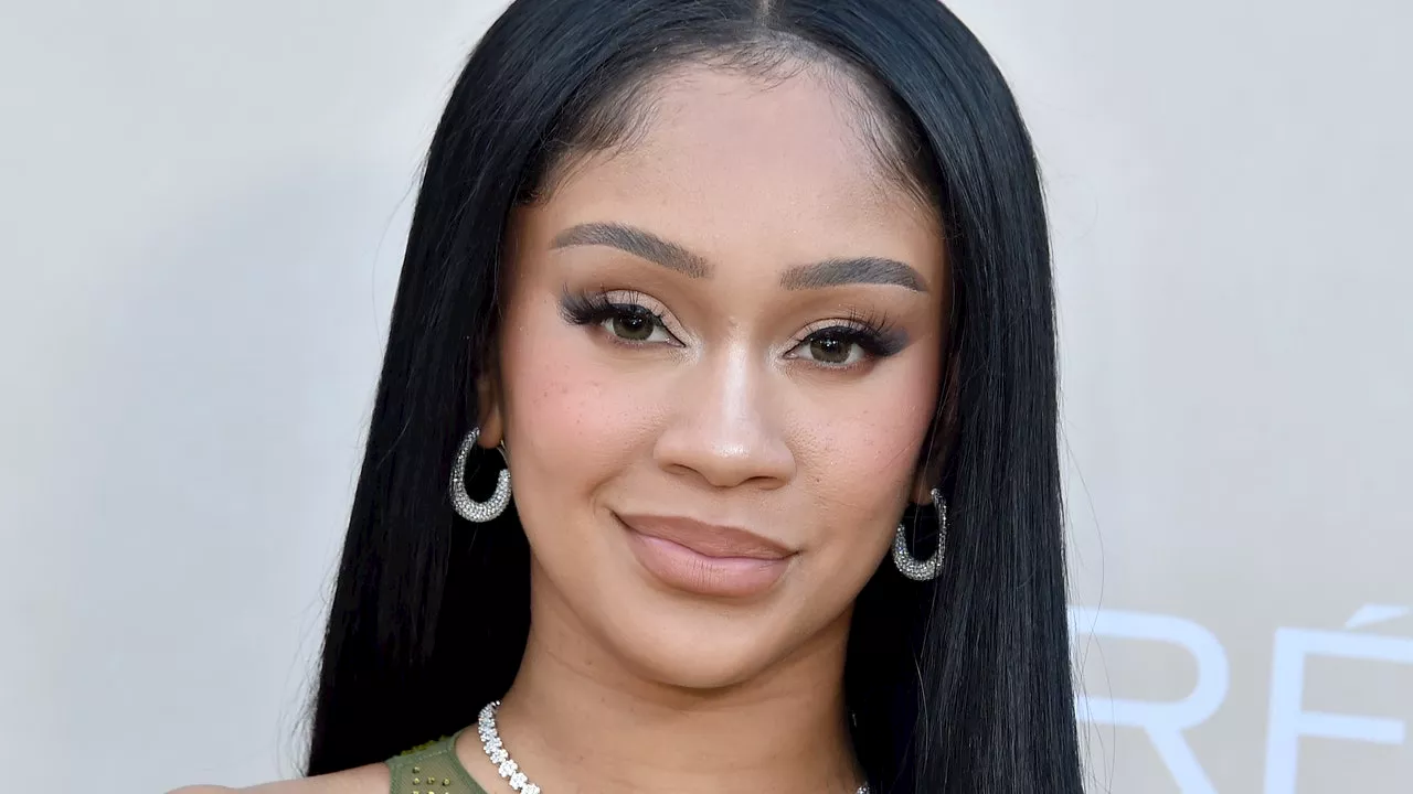 Saweetie's Pink Hair Just Keeps Going and Going and Going — See Photos