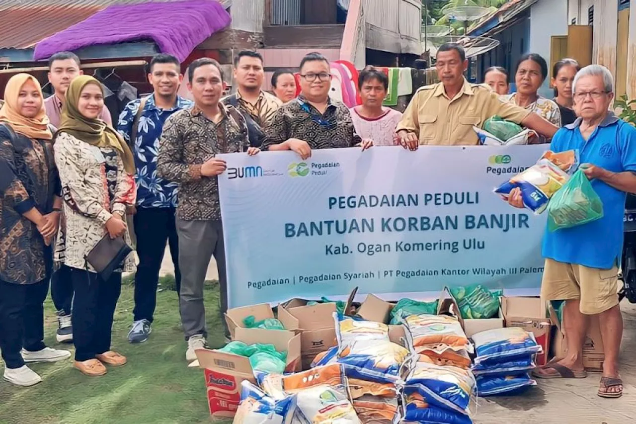 Pegadaian lakukan gerakan peduli korban banjir di OKU