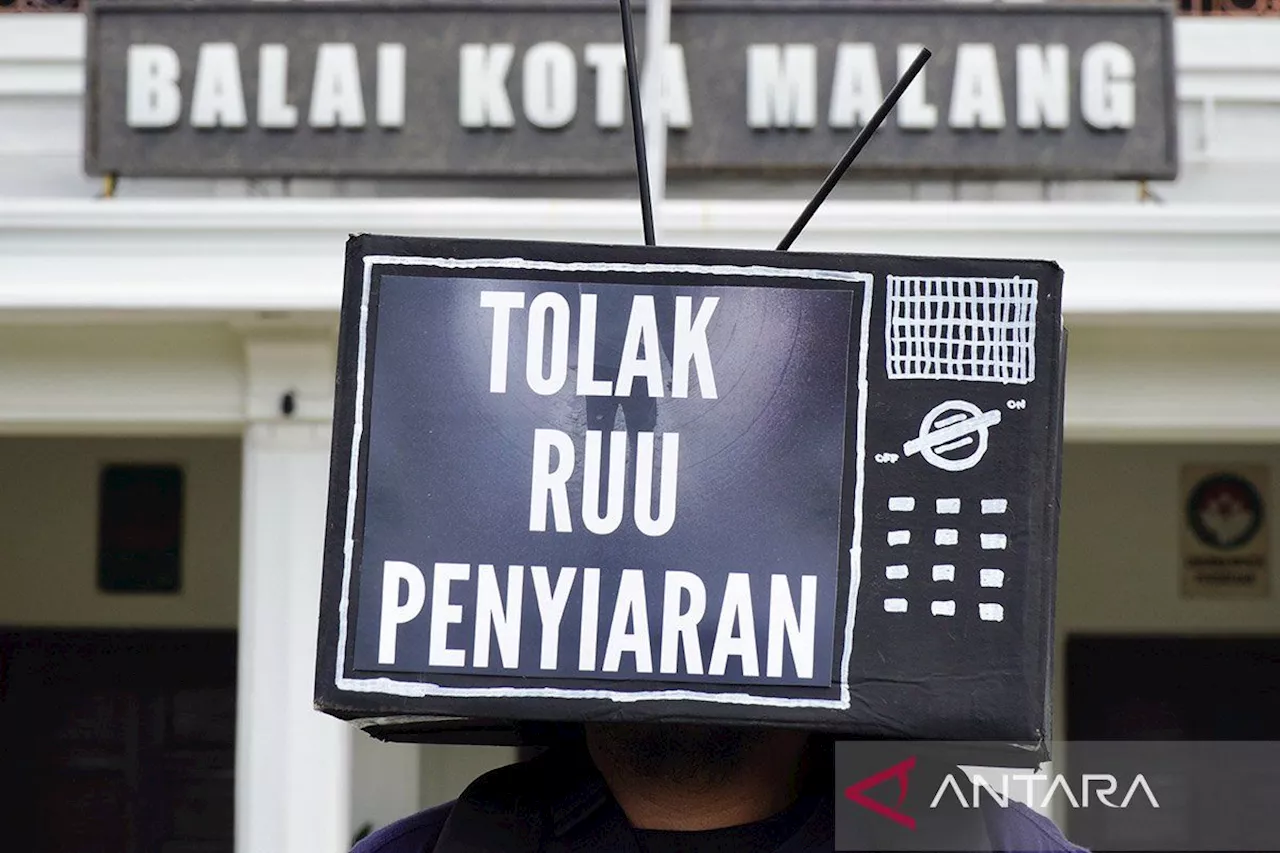 Wartawan tolak RUU Penyiaran yang berpotensi halangi tugas jurnalistik dan kebebasan pers