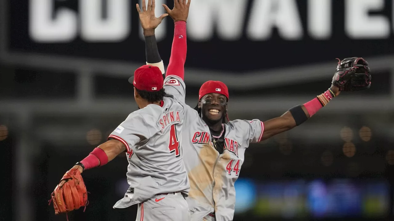 De La Cruz goes 4 for 4 with career-high 4 steals in Reds' 7-2 win over Dodgers