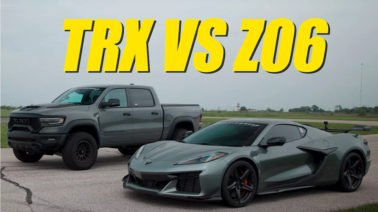 Hennessey Sends Off Ram TRX With 1,200 HP Mammoth And Z06 Drag Race