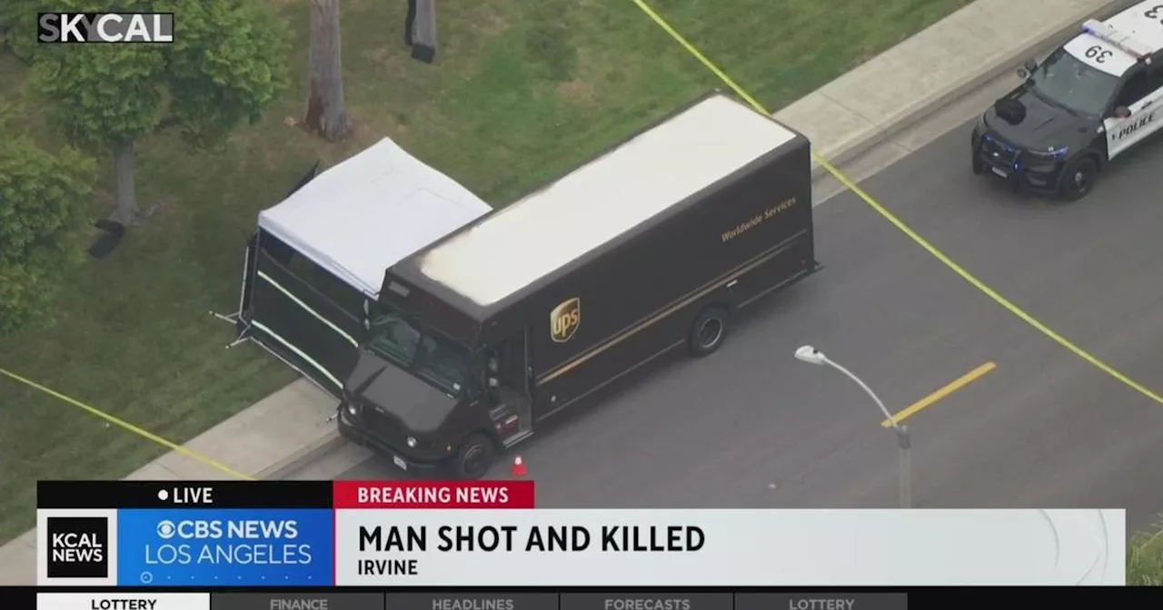 Irvine police investigating after UPS driver shot to death