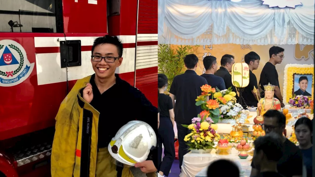 'Close-knit' colleagues, friends attend wake of SCDF firefighter who fought tanker blaze