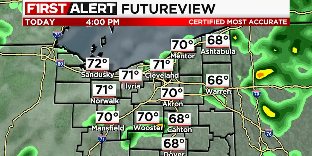 Northeast Ohio weather: Showers today, trending drier this weekend