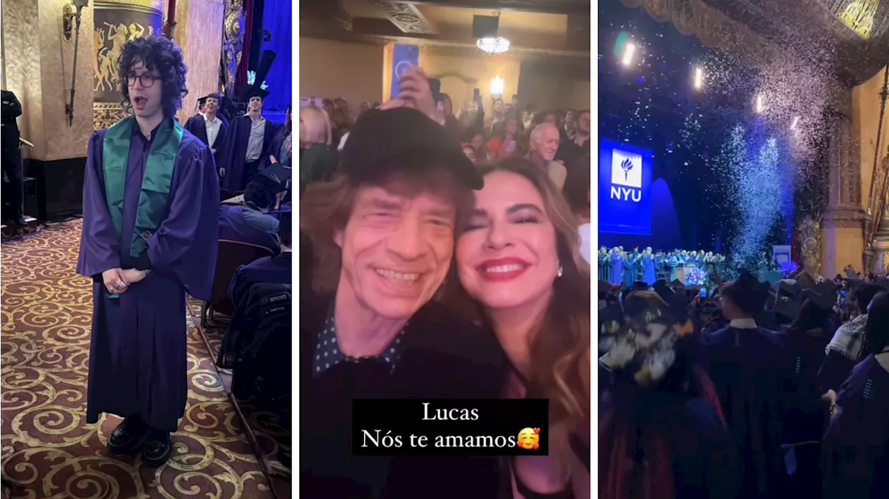 Luciana Gimenez e Mick Jagger vão a formatura do filho em Nova York