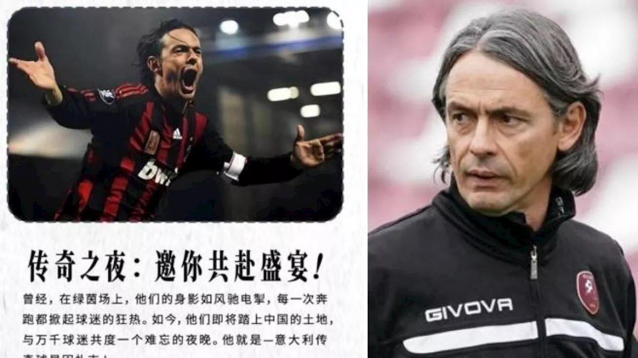 Pippo Inzaghi truffa in Cina: evento a pagamento fake. «Mia immagine usata per ingannare»