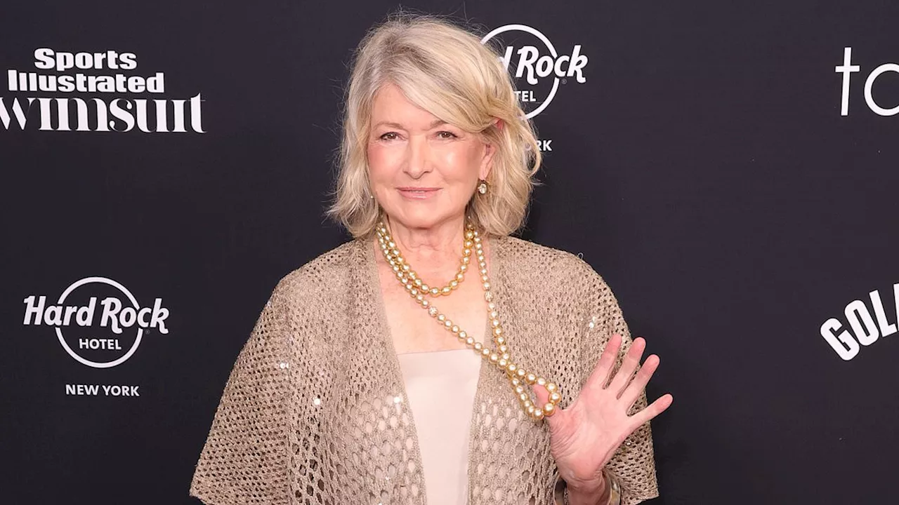 Martha Stewart, 82, looks radiant at the Sports Illustrated Swimsuit Issue launch party in NYC...