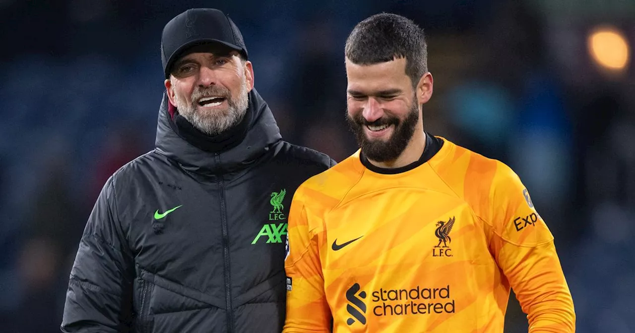 Alisson Becker pays emotional tribute to Jurgen Klopp ahead of Liverpool exit