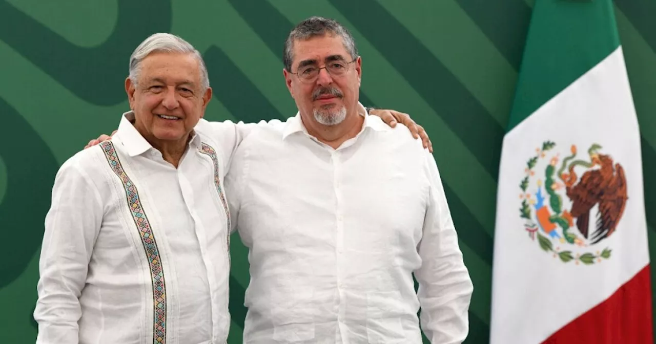 AMLO se reúne con Arévalo: dialogarán de migración y extensión del Tren Maya