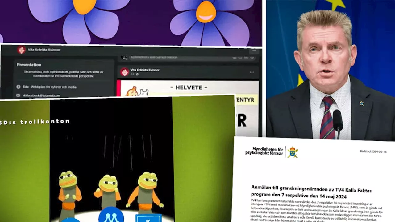 Myndigheten för psykologiskt försvar anmäler TV4:s ”Kalla fakta”