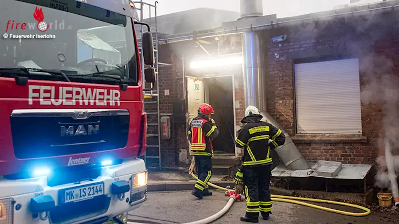 Bayern: Dampfheizung erhitzt Dämmung in Galvanikbetrieb in Iserlohn