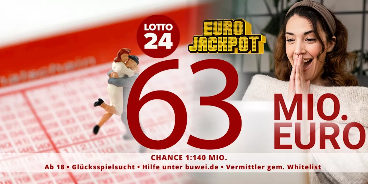 63 Millionen Euro im Eurojackpot