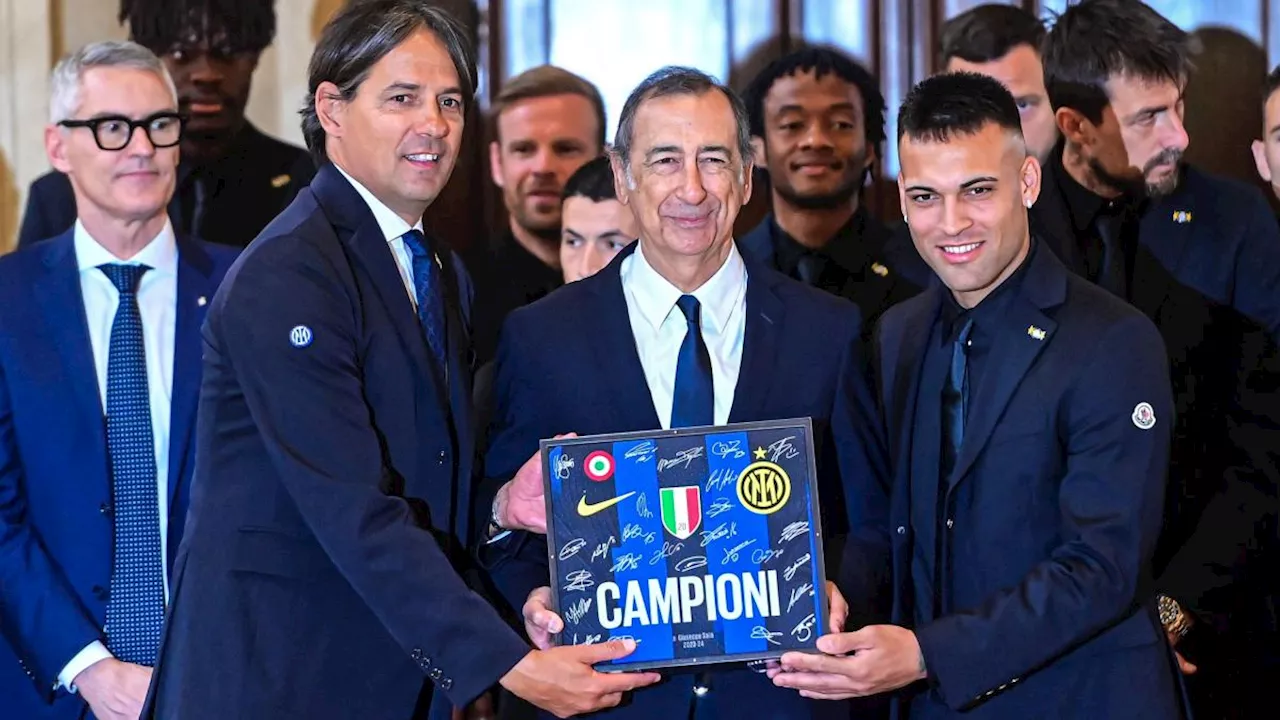 Ambrogino d'Oro all'Inter. Lautaro: 'Dobbiamo continuare su questa strada'