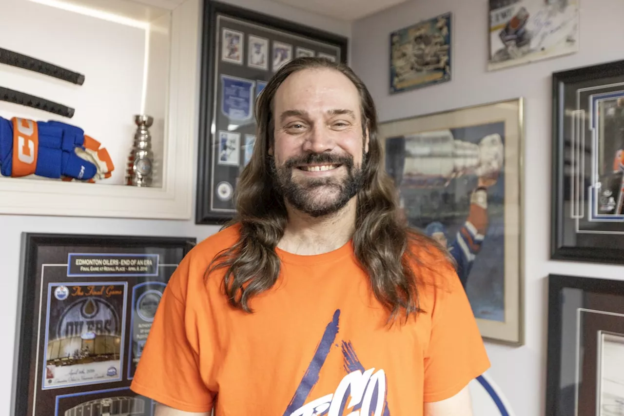 Edmonton super fan keeps up vow of no haircut until the Oilers win a Stanley Cup