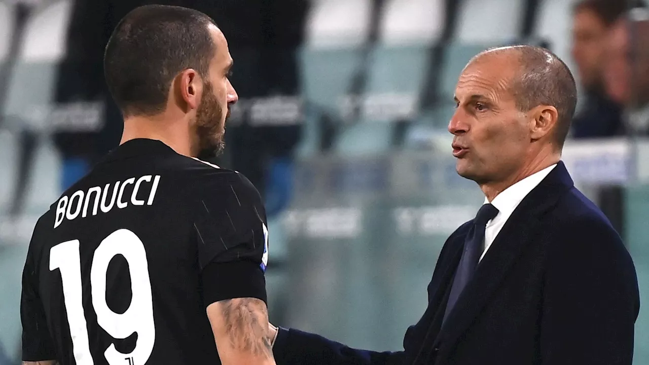 Allegri esonerato dalla Juventus, Bonucci reagisce via Instagram: like al post bianconero