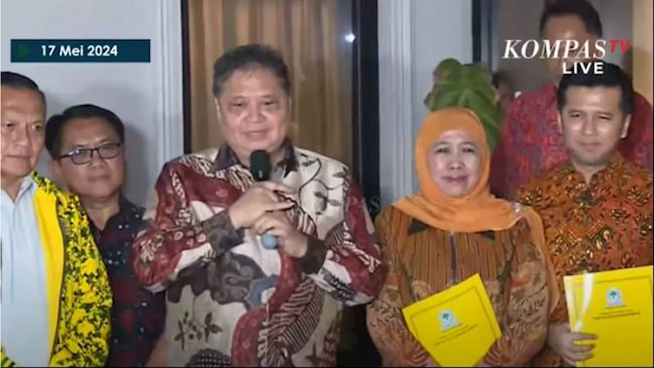 Golkar Resmi Dukung Pasangan Khofifah-Emil di Pilkada Jatim 2024