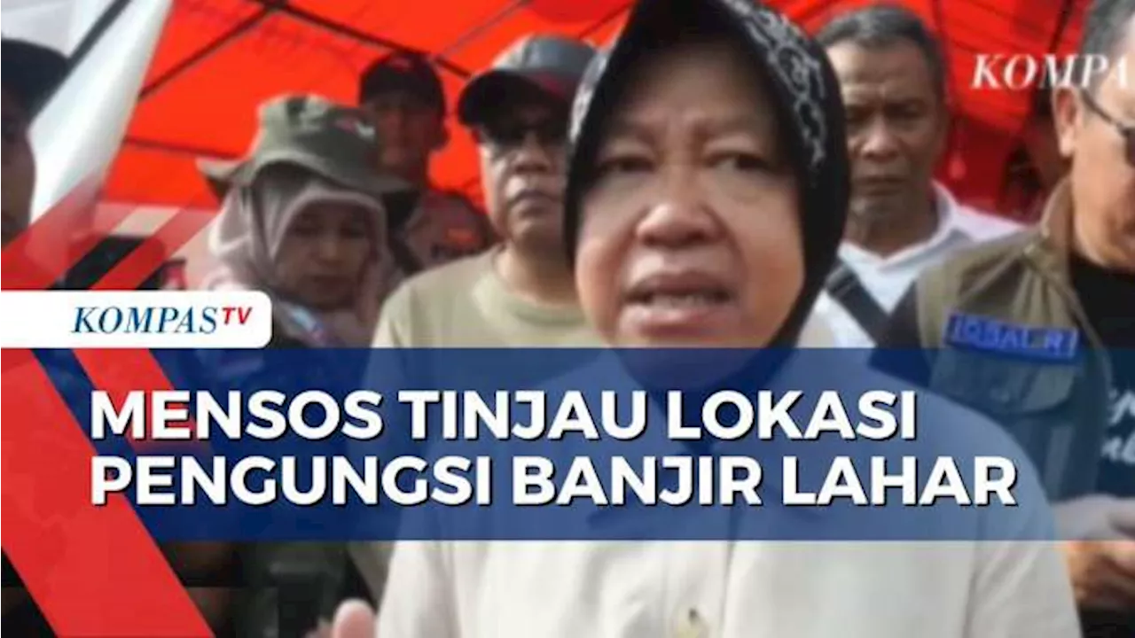 Tinjau Sumbar, Mensos Minta Lokasi Pengungsian di Dekat Sungai Dipindah