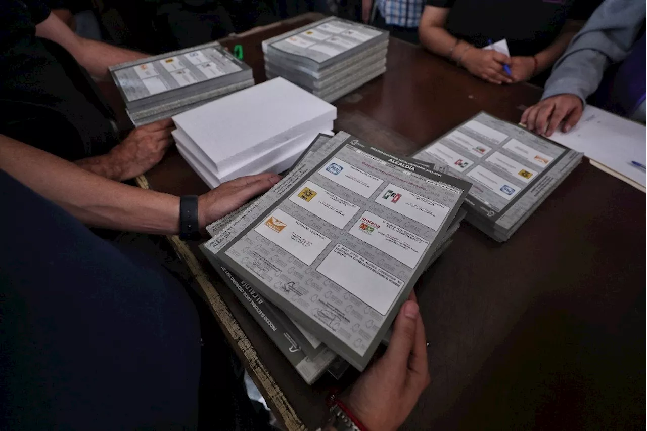 Distribuyen boletas del proceso electoral en la CDMX