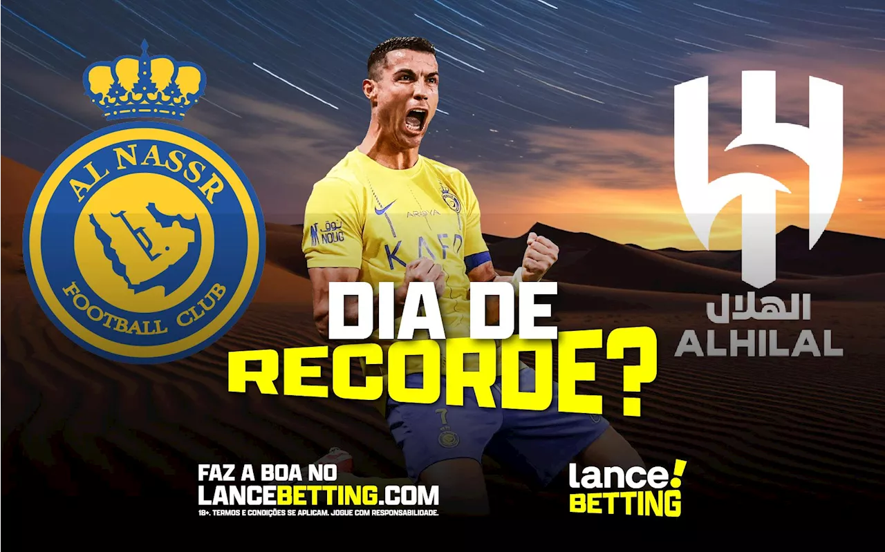 É o Robozão! Aposte R$100 e ganhe mais de R$200 se Cristiano Ronaldo marcar em Al-Nassr x Al-Hilal!