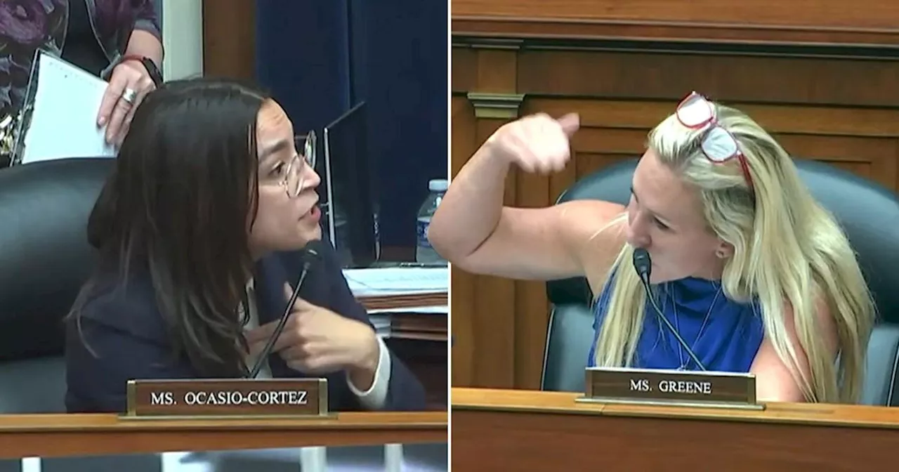 Marjorie Taylor Green and AOC in fiery clash over 'fake eyelashes' dig