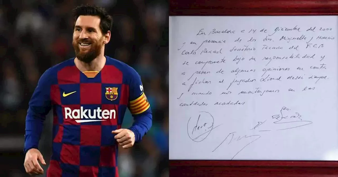 Lionel Messi Napkin: रोहित और विराट की सैलरी से ज्यादा महंगी बिकी लियोनेल मेसी की 25 साल पुरानी नैपकिन