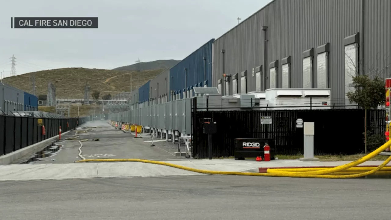 Firefighters subdue stubborn blaze at Otay Mesa energy-storage complex