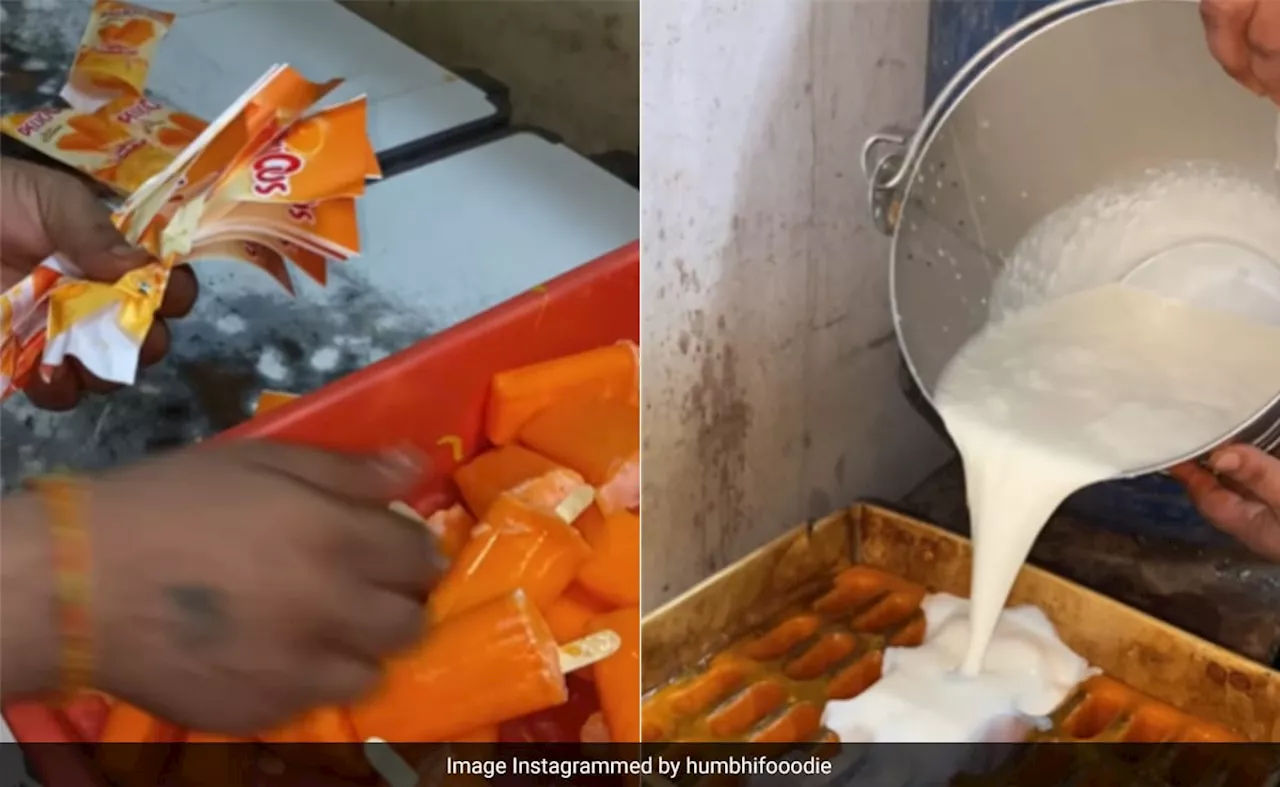 ऑरेंज आइसक्रीम खाने वाले ये जरूर देखें, वायरल हुआ Ice cream फैक्ट्री का Video, देखकर उड़े लोगों के होश