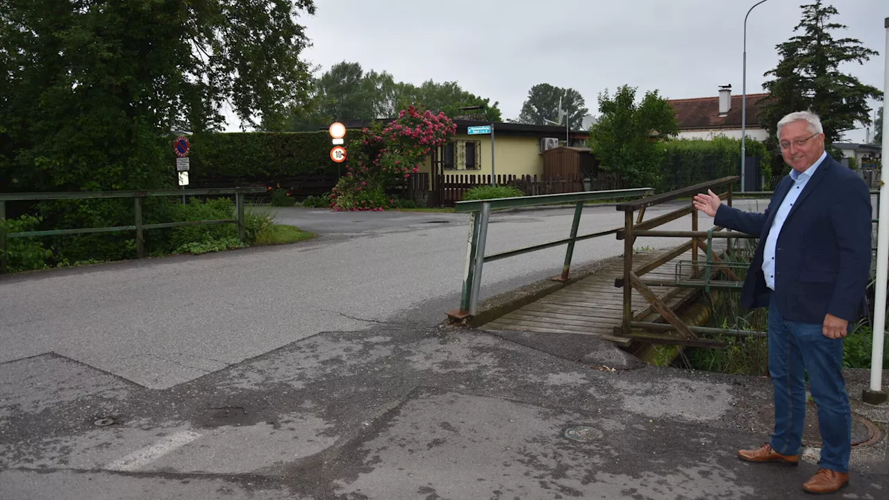 Brücke beim Musikheim in Margarethen wird über den Sommer erneuert