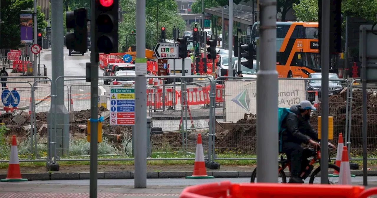 Lanes closures in place as work underway on 'outdated' city roundabout