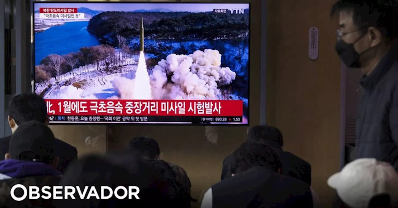 Coreia do Norte dispara míssil balístico em direção ao mar