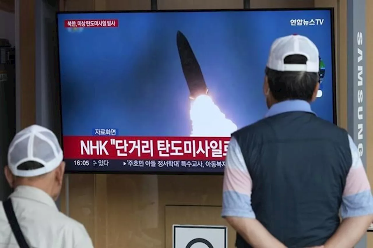 North Korea test-fires suspected missiles a day after US and South Korea conduct a fighter jet drill